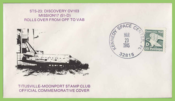 U.S.A. 1985 STS-23:Discovery OV103 Mission 17, Kennedy Space Center Cover