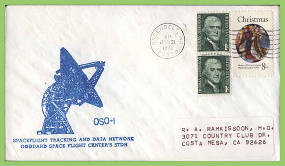 U.S.A. 1975 OSO-1 Spaceflight Tracking and Data Network, Goddard Space Center Cover