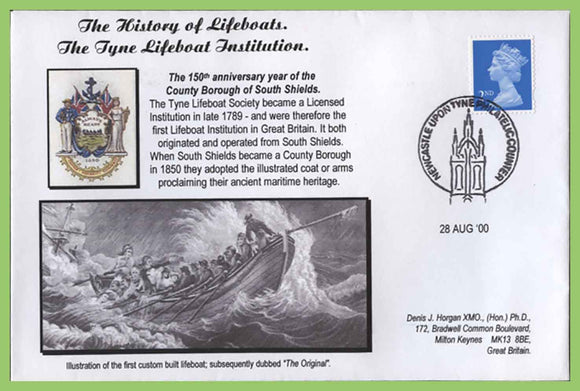 G.B. 2000 Tyne Lifeboat Institution, Commemorative cover