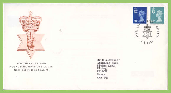 G.B. 1999 Northern Ireland Regionals on Royal Mail First Day Cover, Belfast