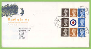 G.B. 1998 Breaking Barriers Booklet pane on Post Office First Day Cover, Chiselhurst