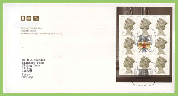 G.B. 2000 Special by Design Booklet pane on Post Office First Day Cover, London SW5