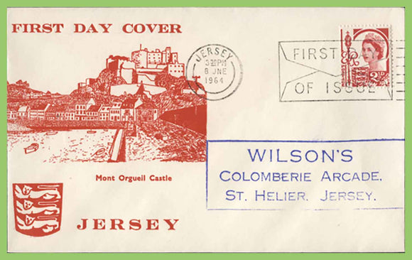 Jersey 1958 2½d regional stamp First Day Cover