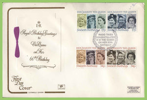 G.B. 1986 Queens sixtieth Birthday set on Cotswold First Day Cover, Radio Times