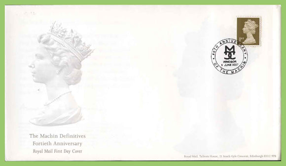 G.B. 2007 1st Class revised PiP text booklet stamp First Day Cover, Windsor