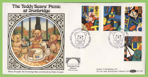 G.B. 1989 Childrens Games & Toys set on Benham First Day Cover, Ironbridge