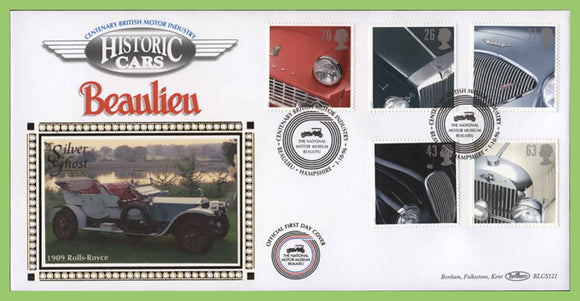G.B. 1996 Cars set on Benham First Day Cover, Motor Museum Beaulieu