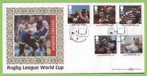 G.B. 1995 Rugby League set on Benham,  First Day Cover, Wigan