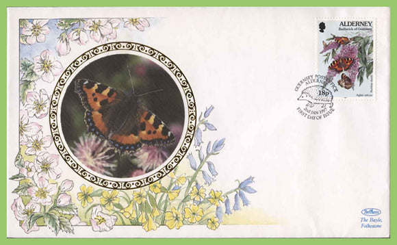 Alderney 1997 18p Butterfly on Benham First Day Cover