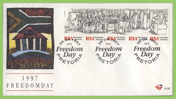South Africa 1997 Freedom Day set on First Day Cover