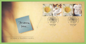 Singapore 2003 Daisy (Beauty of a caring heart) on First Day Cover