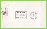 G.B. 1983 Commonwealth Day set on RAF Flown & signed First Day Cover, BFPS 1799
