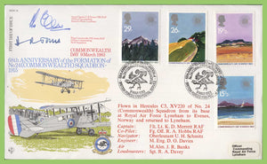 G.B. 1983 Commonwealth Day set on RAF Flown & signed First Day Cover, BFPS 1799