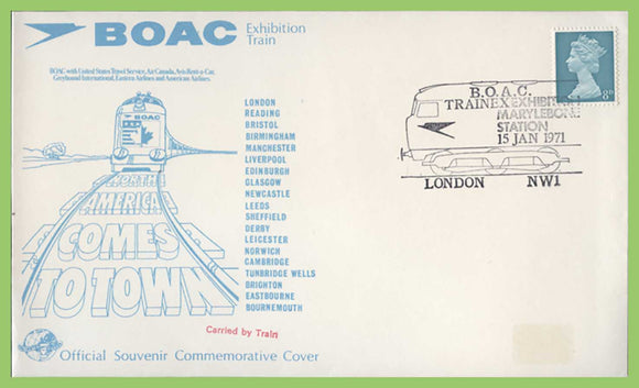 G.B. 1971 BOAC Exhibition Train official commemorative cover