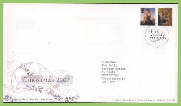 G.B. 2007 Christmas 1st & 2nd Class on Royal Mail First Day Cover, Tallents House