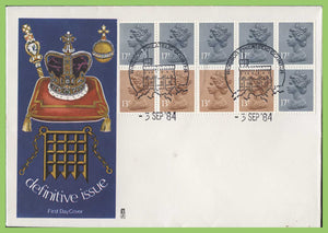 G.B. 1984 1.34 booklet pane on u/a Philart First Day Cover, Windsor