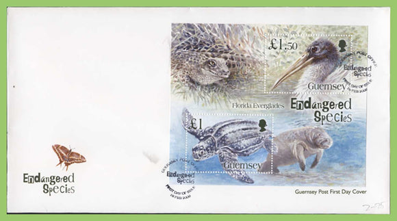 Guernsey 2006 Endangered Species (3rd series) set on First Day Cover