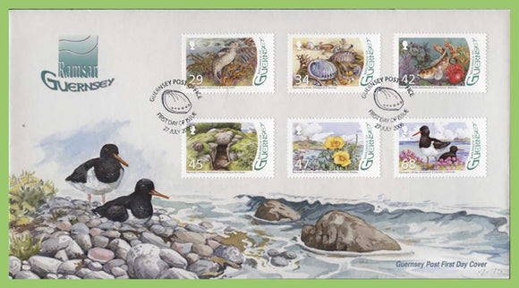 Guernsey 2006 Designation of L'Eree Wetland as Ramsar Site set on First Day Cover