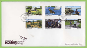 Guernsey 2007 Europa. Centenary of Scouting set on First Day Cover