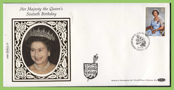 Jersey 1986 60th Birthday of Queen Elizabeth II First Day Cover