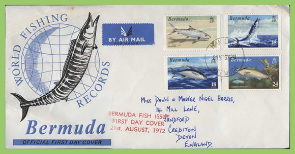 Bermuda 1972 World Fishing Records set on First Day Cover