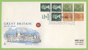 G.B. 1980 50p booklet pane on Mercury First Day Cover, Windsor