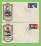 G.B. 1970 Anniversaries set on five First Day Covers, Special Cancels