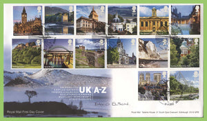 G.B. 2012 UK A-Z Series (M-Z) on Royal Mail First Day Cover, Dover