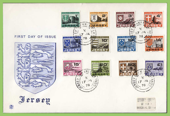 Jersey 1978 Postage Due set on First Day Cover