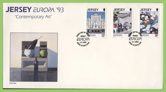 Jersey 1993 Europa set on First Day Cover