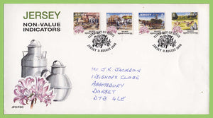 Jersey 1998 NVI Farming set on First Day Cover, addressed