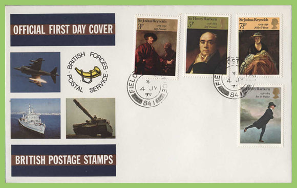 G.B. 1973 Joshua Reynolds on Forces First Day Cover, FPO 841