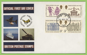 G.B. 1973 Inigo Jones on Forces First Day Cover, FPO 197