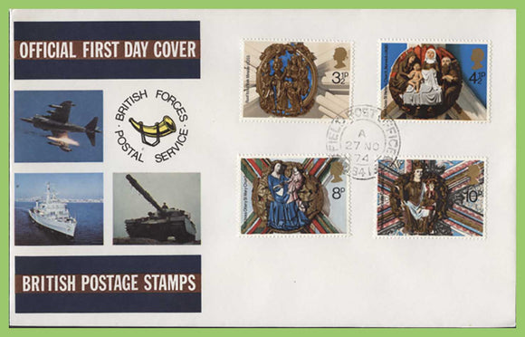 G.B. 1974 Churches set on Forces First Day Cover, FPO 841