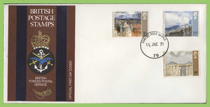 G.B. 1971 Ulster Paintings set on Forces First Day Cover, FPO 79