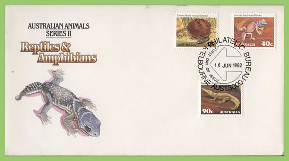 Australia 1982 Reptiles & Amphibians on First Day Cover