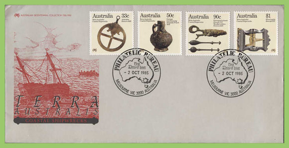 Australia 1985 Shipwrecks set on First Day Cover