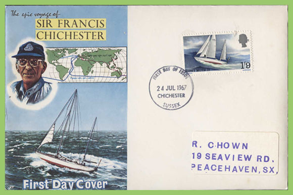 G.B. 1967 Chichester Issue on First Day Cover, Chichester FDI