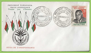 Madagascar 1960 President Tsiranana First Day Cover