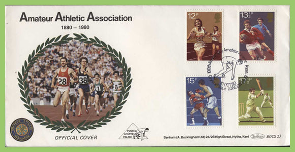 G.B. 1980 Sports set on Benham First Day Cover, AAA London