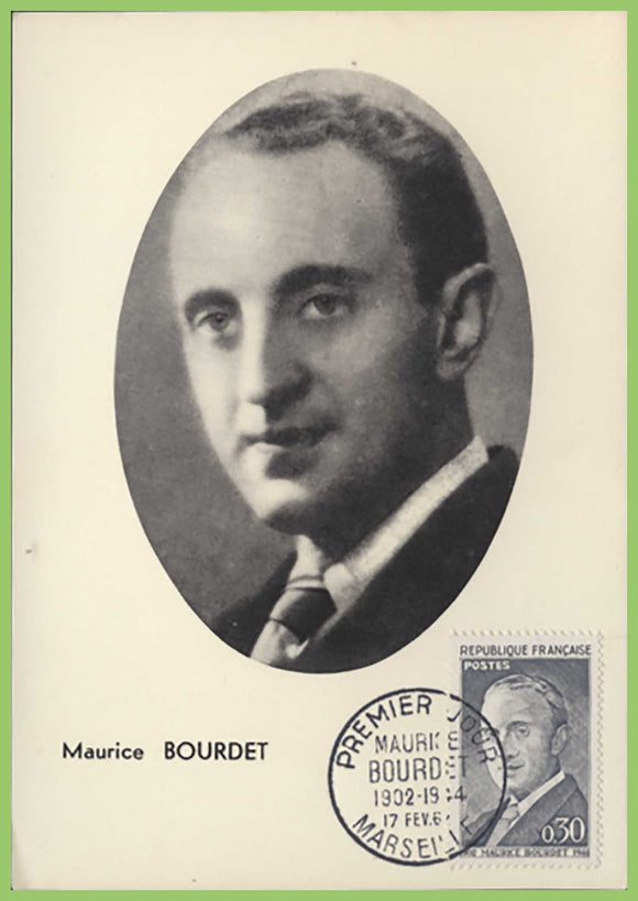 France 1964 Maurice Bourdet Maximum Card