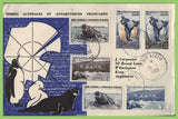 French Antarctic 1958 six definitives to 15f on illustrated cover, Terre Adelie