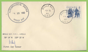 Canada 1962 Jean Talon First Day Cover, Mould Bay Meteorological Office cachet