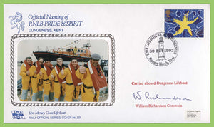 G.B. 1992 RNLI Cover No 221, Naming of RNLB 'Pride & Spirit' signed cover