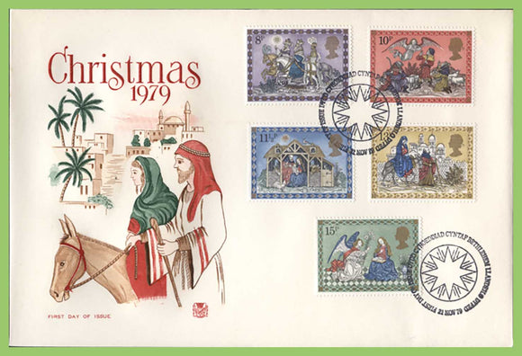 G.B. 1979 Christmas set on Stuart First Day Cover, Bethlehem