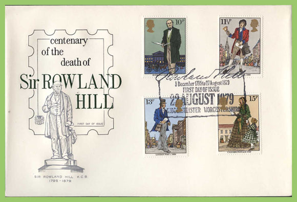 G.B. 1979 Rowland Hill set on Stuart First Day Cover, Kidderminster H/S