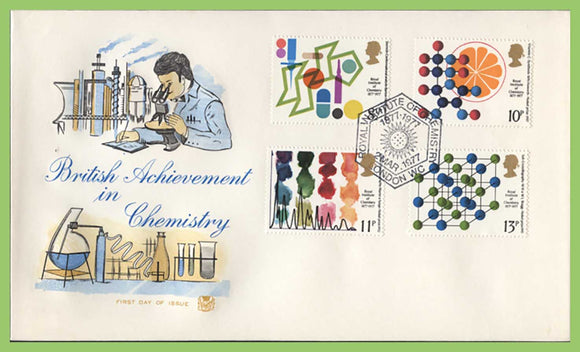G.B. 1977 Chemistry set on Stuart First Day Cover, Institute of Chemistry