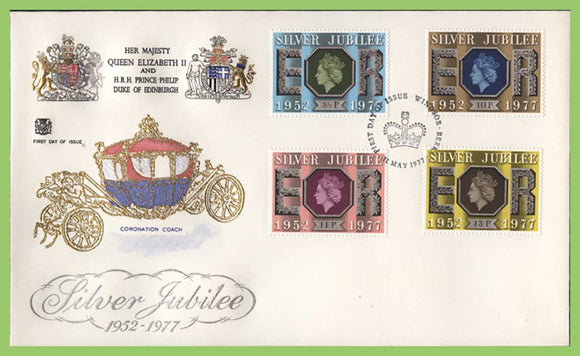 G.B. 1977 Silver Jubilee set on Stuart First Day Cover, Windsor