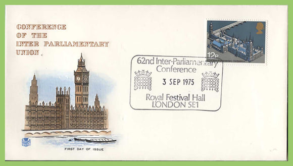 G.B. 1975 Parliamentary Conference on Stuart First Day Cover, Festival Hall