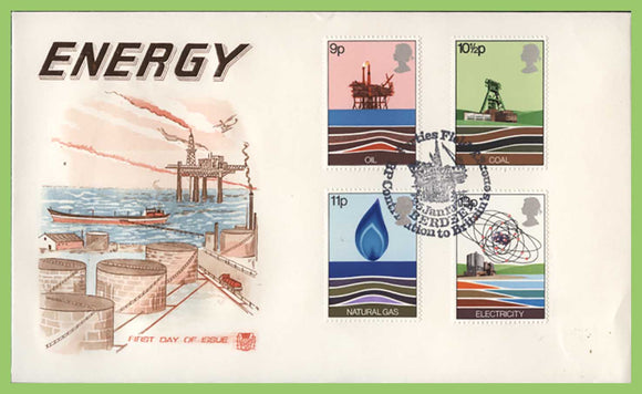 G.B. 1978 Energy set on Stuart First Day Cover, Aberdeen